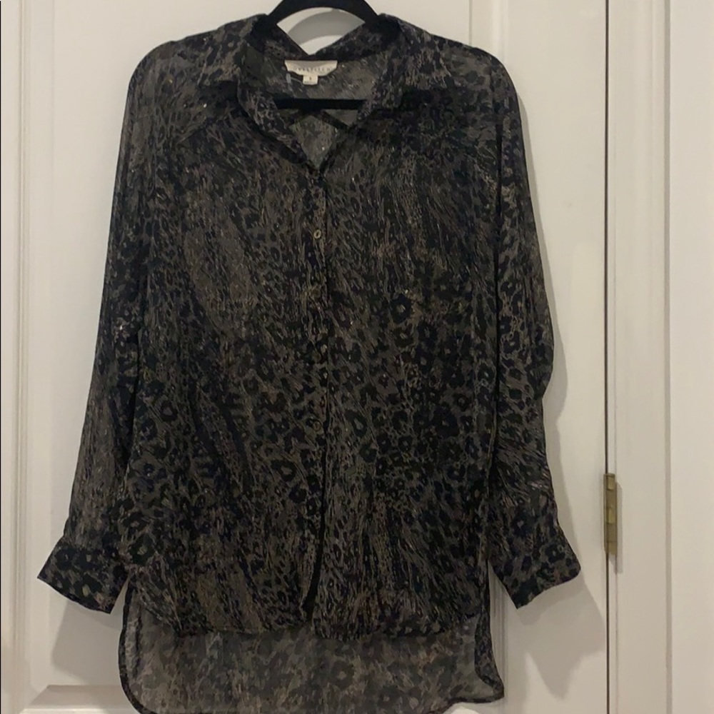 Sheer Lovestitch collared top